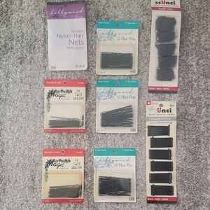 Assortment Of Hair Pins And Hair Nets In Black NWT